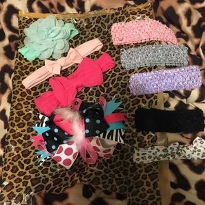 Baby girl headbands w/ bows!